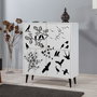 Hanah Home Multilüx Manyas Armario Multiusos Blanco y Negro